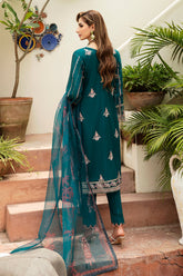 Y-808 - 3PC Luxury Lawn Collection Riwayat By Ramsha